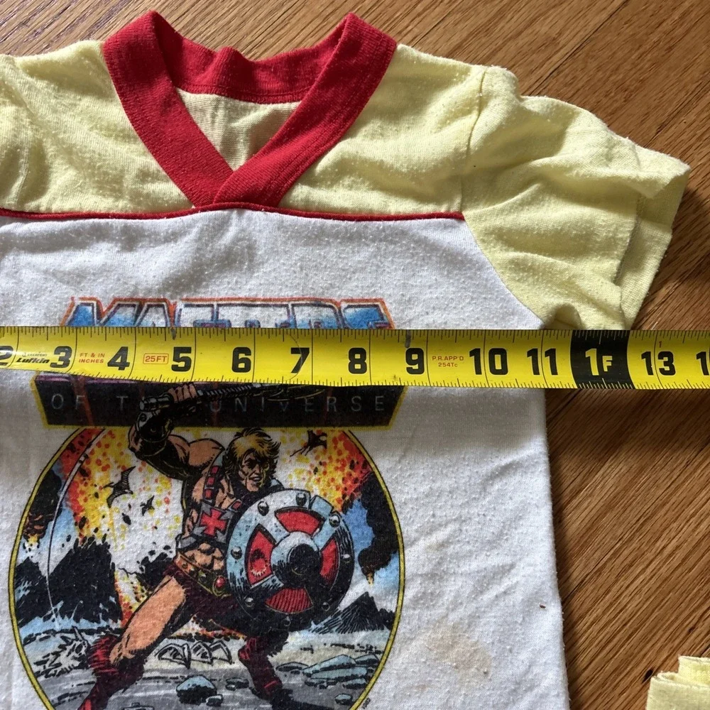 Vintage Masters Of The Universe Kids Pajama Set HeMan Mattel 1982 Size 5